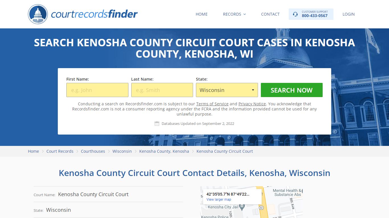 Kenosha County Circuit Court Case Search - RecordsFinder