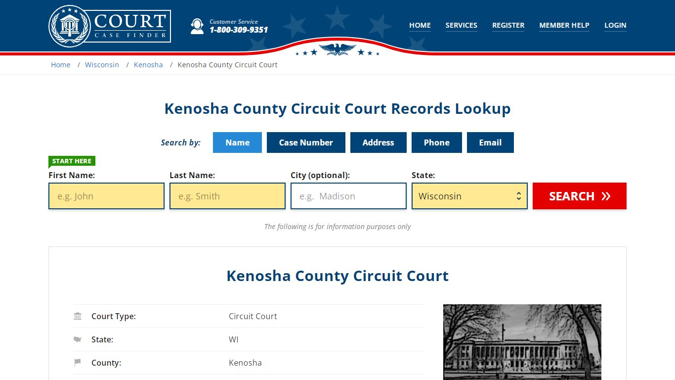 Kenosha County Circuit Court Records Lookup